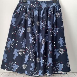 Torrid Disney Americana Mickey Friends Poplin Mini Skater Skirt 6X